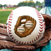 We Caught The Best Dad - Family Personalized Custom Leather Baseball - Father's Day, Gift For Dad, Sport Lovers, Sport Players