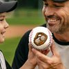 We Caught The Best Dad - Family Personalized Custom Leather Baseball - Father's Day, Gift For Dad, Sport Lovers, Sport Players