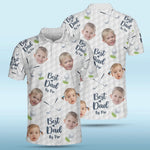 Custom Photo Best Dad Golf Gifts - Personalized All Over Print Polo Shirt