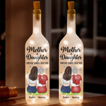 Custom Name Mother Daughter Gifts - Personalized Bottle Lamp