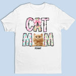 Custom Name Cat Mom Gifts for Women - Personalized Apparel