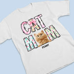 Custom Name Cat Mom Gifts for Women - Personalized Apparel