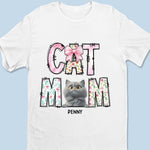 Custom Name Cat Mom Gifts for Women - Personalized Apparel