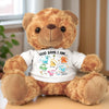 Our Little Blessing From Above - Family Personalized Custom Teddy Bear Plush - Father's Day, Gift For Family Members