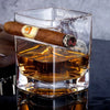 Custom Photo From The Reasons You Drink - Dog & Cat Personalized Custom Whiskey Glass With Cigarette Holder - Father's Day,  Gift For Dad, Pet Owners, Pet Lovers
