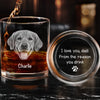 Custom Photo You're Pawsitively The Best, Dad - Dog & Cat Personalized Custom Whiskey Glass With Bottom And Side Engraving - Father's Day,  Gift For Dad, Pet Owners, Pet Lovers