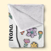 Hands Holding Nana With Love - Family Personalized Custom 3D Inflated Effect Printed Blanket - Mother's Day, Gift For Mom, Grandma