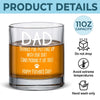 Happy Father’s Day To My Treat Dealer - Dog Personalized Custom Whiskey Glass - Father's Day, Gift For Pet Owners, Pet Lovers