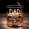 Happy Father’s Day To My Treat Dealer - Dog Personalized Custom Whiskey Glass - Father's Day, Gift For Pet Owners, Pet Lovers