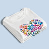 Pawfectly Colorful Heart -  Dog Personalized Custom Unisex T-shirt, Premium T-shirt, Hoodie - Mother's Day, Gift For Pet Owners, Pet Lovers