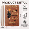 Watch Me Write My Next Chapter - Family Personalized Custom Leather Journal - Graduation Gift For Family Members, Siblings, Brothers, Sisters