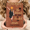 Watch Me Write My Next Chapter - Family Personalized Custom Leather Journal - Graduation Gift For Family Members, Siblings, Brothers, Sisters