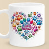 Fur Babies, Full Heart - Dog & Cat Personalized Custom Mug - Mother's Day, Gift For Pet Owners, Pet Lovers