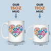 Fur Babies, Full Heart - Dog & Cat Personalized Custom Mug - Mother's Day, Gift For Pet Owners, Pet Lovers