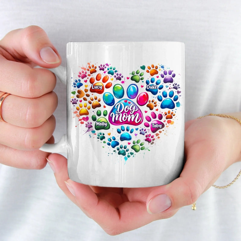 Fur Babies, Full Heart - Dog & Cat Personalized Custom Mug - Mother's Day, Gift For Pet Owners, Pet Lovers