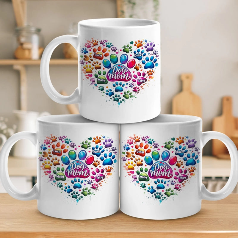 Fur Babies, Full Heart - Dog & Cat Personalized Custom Mug - Mother's Day, Gift For Pet Owners, Pet Lovers