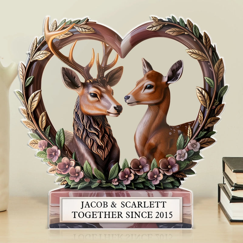 Every Chapter, Every Kiss, Every Year - Couple Personalized Custom Acrylic Plaque Custom Shape - Gift For Husband Wife, Anniversary