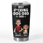 Custom Name Funny Dog Dad Gifts - Personalized Tumbler