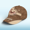 Love Runs In This Cap - Family Personalized Custom Hat, All Over Print Classic Cap - Father's Day, Gift For Dad, Grandpa
