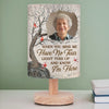 Custom Photo Every Time It Shines, Know My Heart Is Near - Memorial Personalized Custom Linen Bedside Table Lamp - Sympathy Gift For Family Members