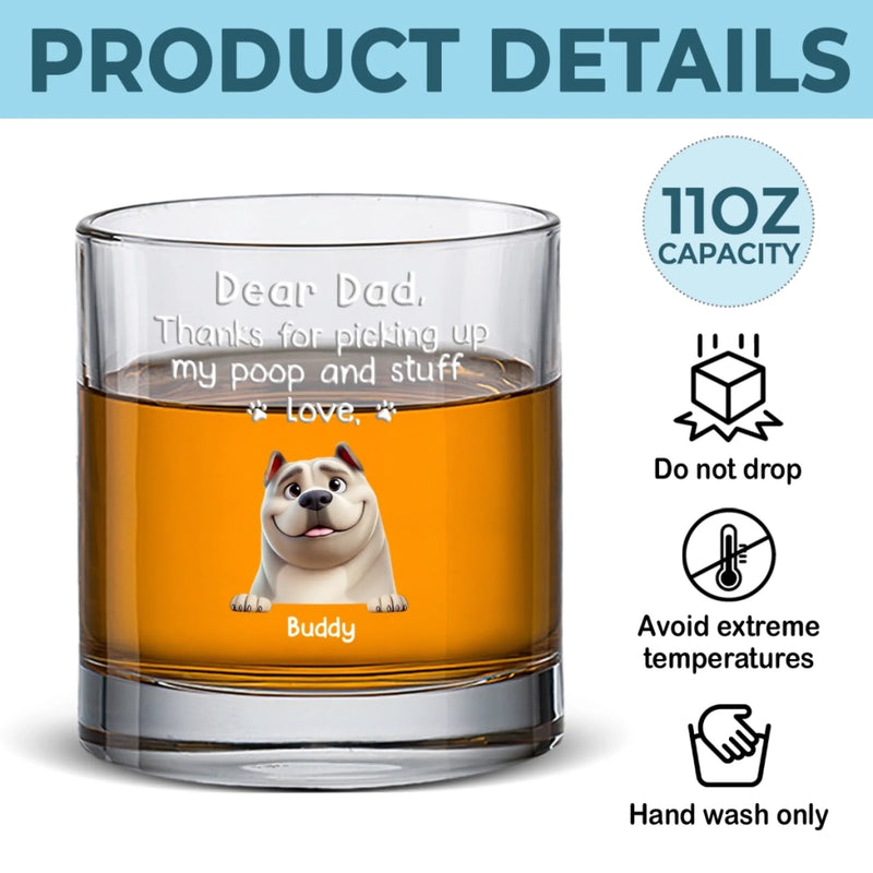 Loyalty Comes In Fur - Dog Personalized Custom Whiskey Glass - Father's Day, Gift For Pet Owners, Pet Lovers
