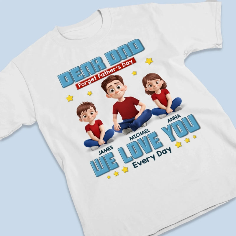 Built On Love And Laughter - Family Personalized Custom Unisex T-shirt, Premium T-shirt, Hoodie - Father's Day, Gift For Dad, Grandpa
