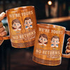 Too Cute To Return - Family Personalized Custom Wooden Mug - Father's Day, Gift For Dad, Grandpa