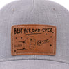 Proud Dad Of Pawsome Kids - Dog & Cat Personalized Custom Leather Patch Hat - Father's Day, Gift For Pet Owners, Pet Lovers