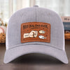 Fur Babies, Real Love - Dog & Cat Personalized Custom Leather Patch Hat - Father's Day, Gift For Pet Owners, Pet Lovers