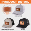 Paws Down, Best Dad Ever - Dog Personalized Custom Leather Patch Hat - Father's Day, Gift For Pet Owners, Pet Lovers