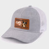 Paws Down, Best Dad Ever - Dog Personalized Custom Leather Patch Hat - Father's Day, Gift For Pet Owners, Pet Lovers