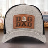 Fur Life, Dad Life - Dog Personalized Custom Leather Patch Hat - Father's Day, Gift For Pet Owners, Pet Lovers