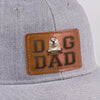 Fur Life, Dad Life - Dog Personalized Custom Leather Patch Hat - Father's Day, Gift For Pet Owners, Pet Lovers