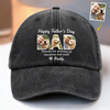Custom Photo You're Pawsome, Even When I'm A Mess - Family Personalized Custom Vintage Washed Denim Baseball Cap - Father's Day, Gift For Pet Owners, Pet Lovers