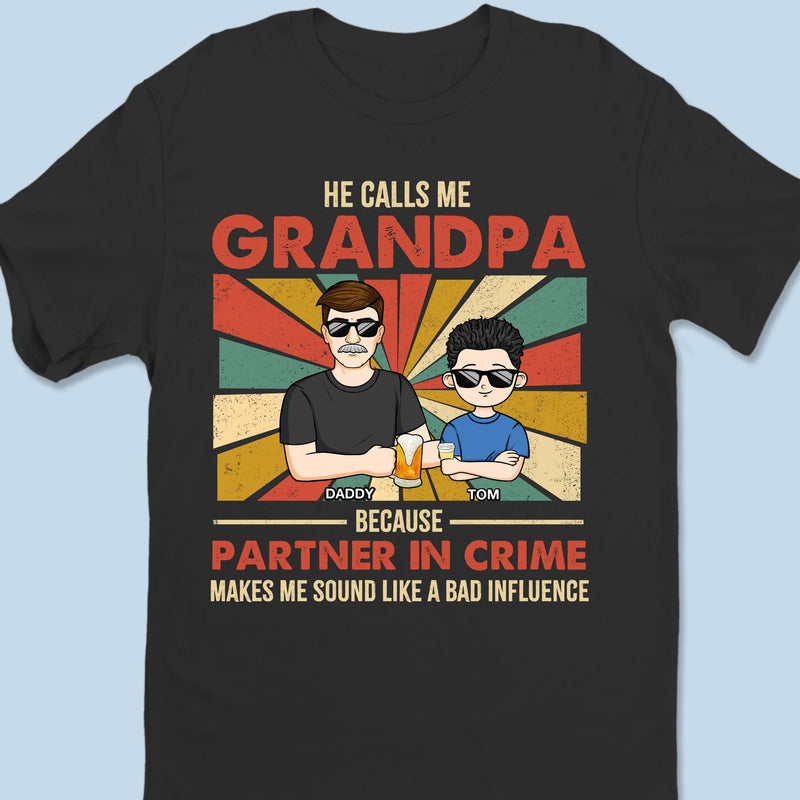 Certified Grandpa Of Chaos - Family Personalized Custom Unisex T-shirt, Premium T-shirt, Hoodie - Father's Day, Gift For Dad, Grandpa