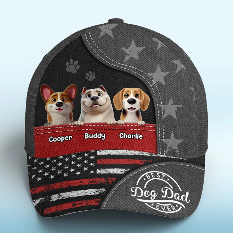 My Kids Bark, And I’m Proud - Dog Personalized Custom Hat, All Over Print Classic Cap - Father's Day, Gift For Pet Owners, Pet Lovers
