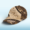 Strong Hands, Stronger Love - Family Personalized Custom Hat, All Over Print Classic Cap - Father's Day, Gift For Dad, Grandpa