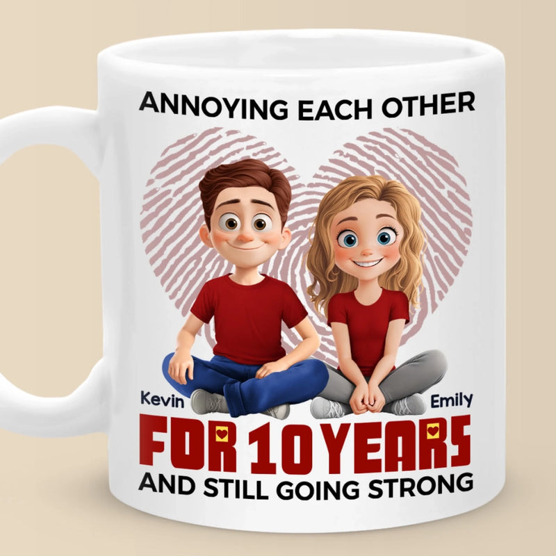 Annoying You Is My Love Language - Couple Personalized Custom Mug - Gift For Husband Wife, Anniversary