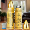 Dad Fueled By Love - Family Personalized Custom Bullet Tumbler - Father's Day, Gift For Dad, Grandpa