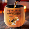 Every Poop Is A Love Letter To You, Dad - Dog Personalized Custom Wooden Whiskey Glass - Father's Day, Gift For Pet Owners, Pet Lovers