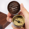 Our Journey Starts With You - Family Personalized Custom Compass - Father's Day, Gift For Dad, Grandpa