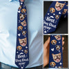 Custom Photo From Your Favorite Headache With Love - Dog & Cat Personalized Custom Tie - Father's Day, Gift For Dad, Pet Owners, Pet Lovers
