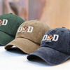 Custom Photo Powered By Love - Family Personalized Custom Vintage Washed Denim Baseball Cap - Father's Day, Gift For Dad