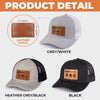 Proud Creator Of Chaos Since Birth - Family Personalized Custom Leather Patch Hat - Father's Day, Gift For Dad, Grandpa