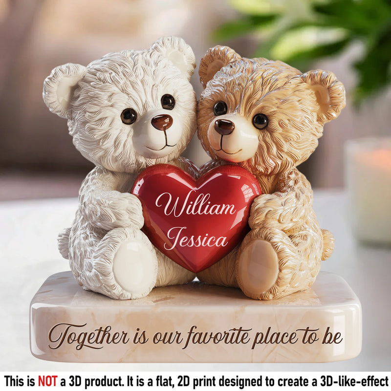 Love Cuddled Up In One Hug - Couple Personalized Custom Acrylic Plaque Custom Shape - Gift For Husband Wife, Anniversary