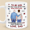 From My Arms To Theirs - Family Personalized Custom 3D Inflated Effect Printed Mug - Father's Day, Gift For Son
