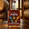 To My First And Forever Hero - Family Personalized Custom Whiskey Bottle - Father's Day, Gift For Dad, Grandpa