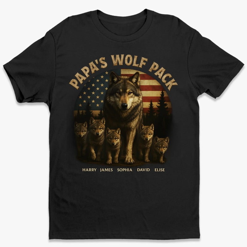 Pack Strong, Papa Stronger - Family Personalized Custom Unisex T-shirt, Premium T-shirt, Hoodie - Father's Day, Gift For Dad, Grandpa