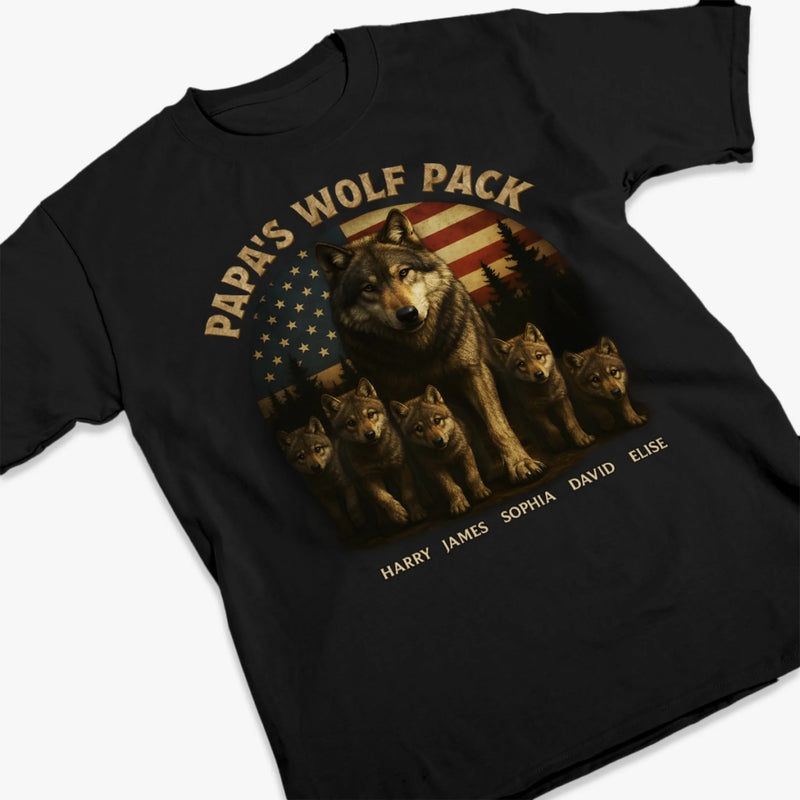 Pack Strong, Papa Stronger - Family Personalized Custom Unisex T-shirt, Premium T-shirt, Hoodie - Father's Day, Gift For Dad, Grandpa