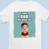 The Reason Papa Smiles - Family Personalized Custom Unisex T-shirt, Premium T-shirt, Hoodie -  Father's Day, Gift For Dad, Grandpa